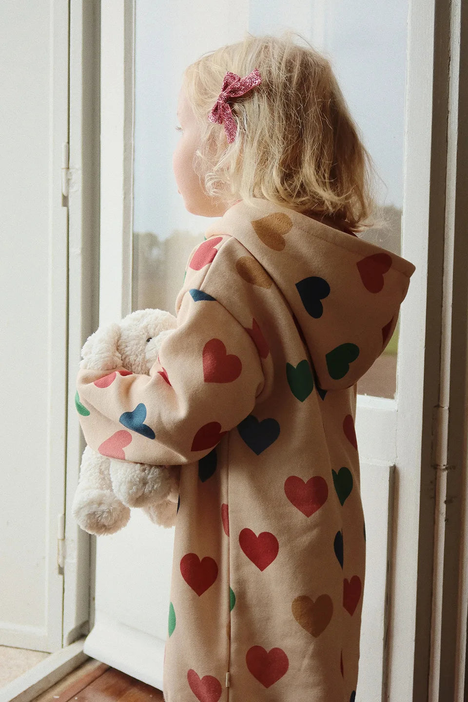 Spring KS Baby Girl Outfit Set Heart Sweatshirt Dress Kids Cotton Clothes Girls Sweatpants Pants Suits Children's Homewear 1-9Y