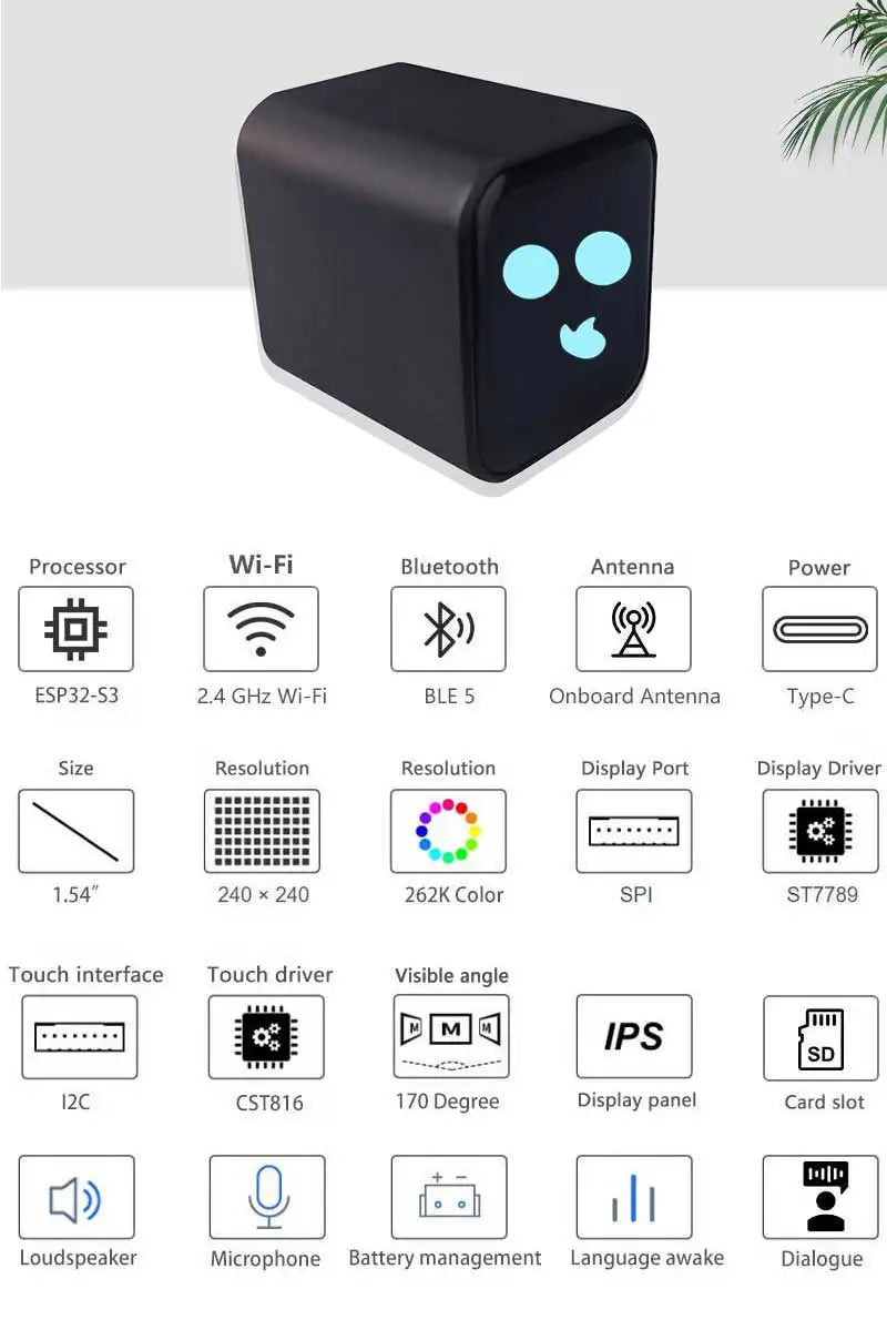 ESP32-S3 AI Chat Box Development Board
