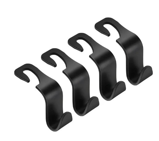 4Pack Hooks for Bags Car Clips Front Seat Headrest Organizer Holder Auto Fastener Hangers Car Storage Interior Accessories2025