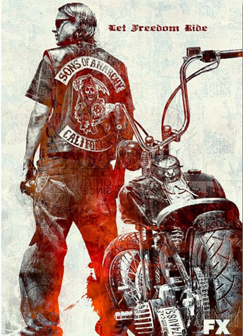 Son Of Anarchy 5D DIY Diamond Painting Full Round Drill Mosaic Death Skull Motorcycle Cross Stitch Handwork Home Decor