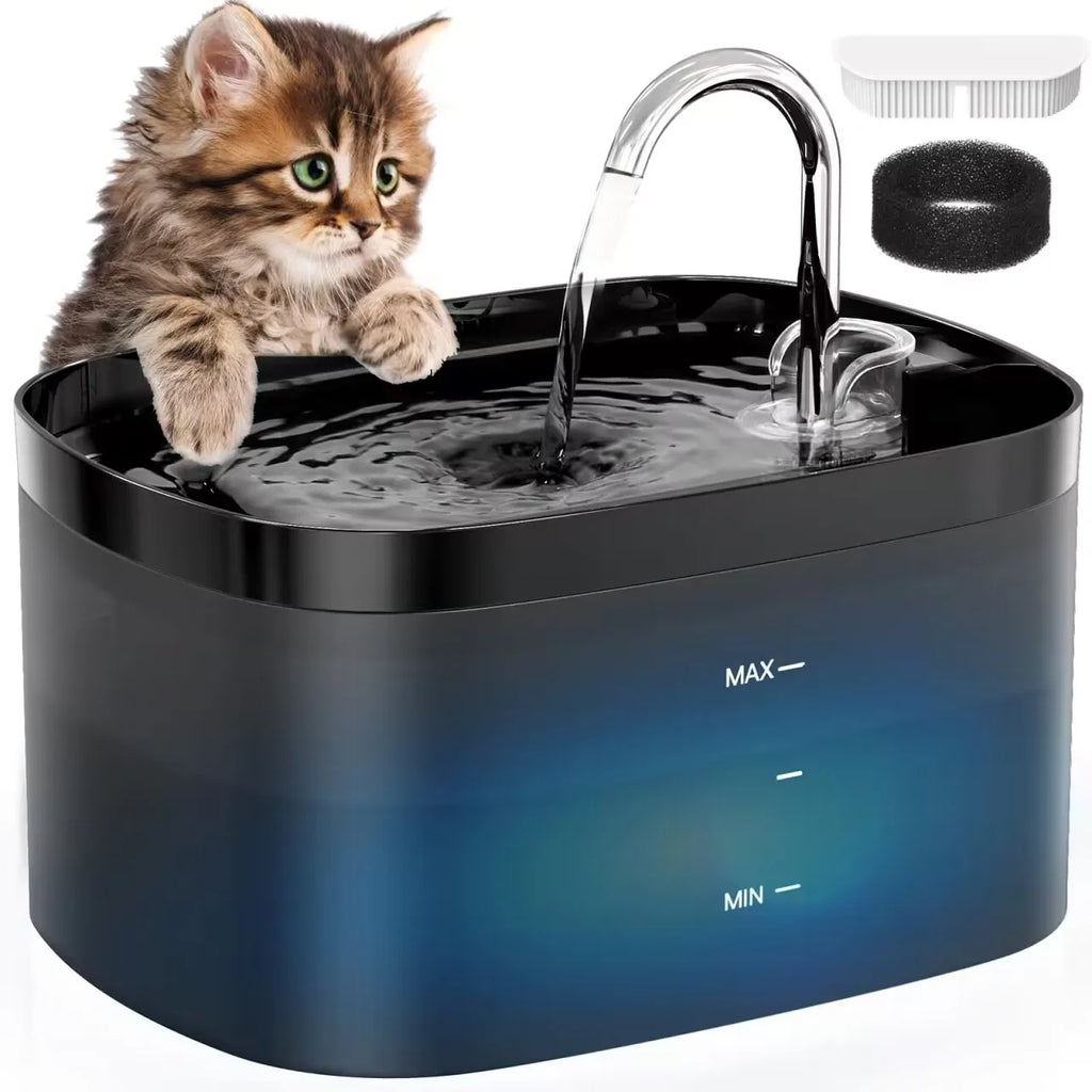 2.5L 5V USB Automatic Cat Dog Water Fountain With Faucet Dog Water Dispenser Transparent Filter Drinker Pet Sensor Drinking Bowl
