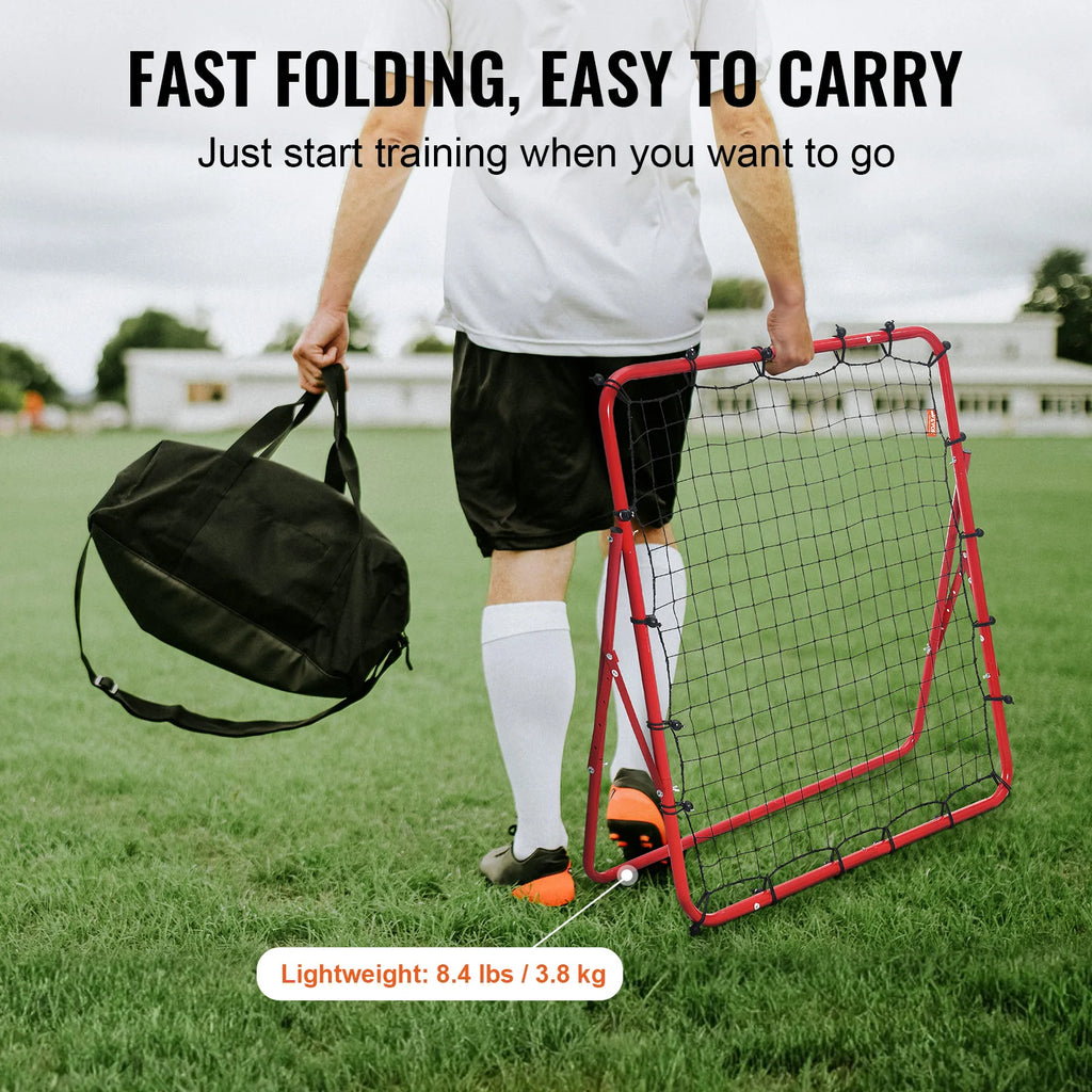 VEVOR 39X39FT Soccer Rebounder Rebound Net Portable Football Training