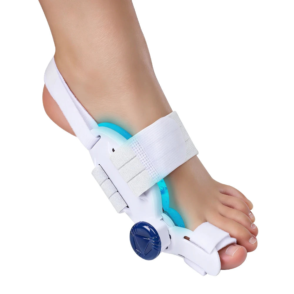 Toe Splint Bunion Corrector with Cooling Pad Adjustable Big Toe Valgus Correct Tool for Both Feet Straightening Orthopedic Thumb