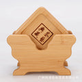 6PCS Round Shape Bamboo Coaster Cup Rest   for Glass Cups Tea Cup Coffe Mug Bottle Water Holder Natural Home Decor
