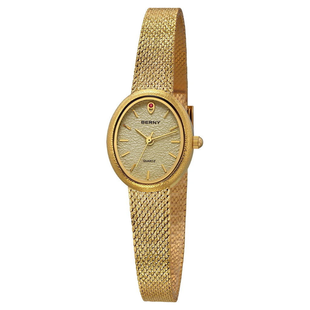 BERNY Top Gold Women's Watches Fashion Luxury Ladies Quartz