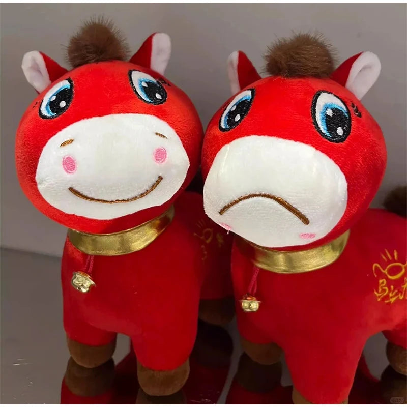 Crying Horse Ornament 2026 Horse Mascot Money Coming Soon Smiling Crying Horse Zodiac Horse Festival Kid Gift Home Decoration