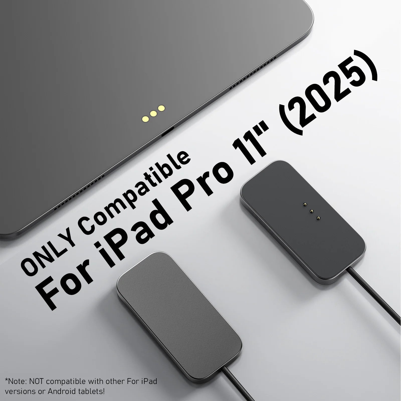 For iPad Pro Magnetic Wireless Charger Aluminum Alloy Fast Charging Smart Chargers With 2m Cord For iPad Pro 13"/11"/12.9"/10.9"