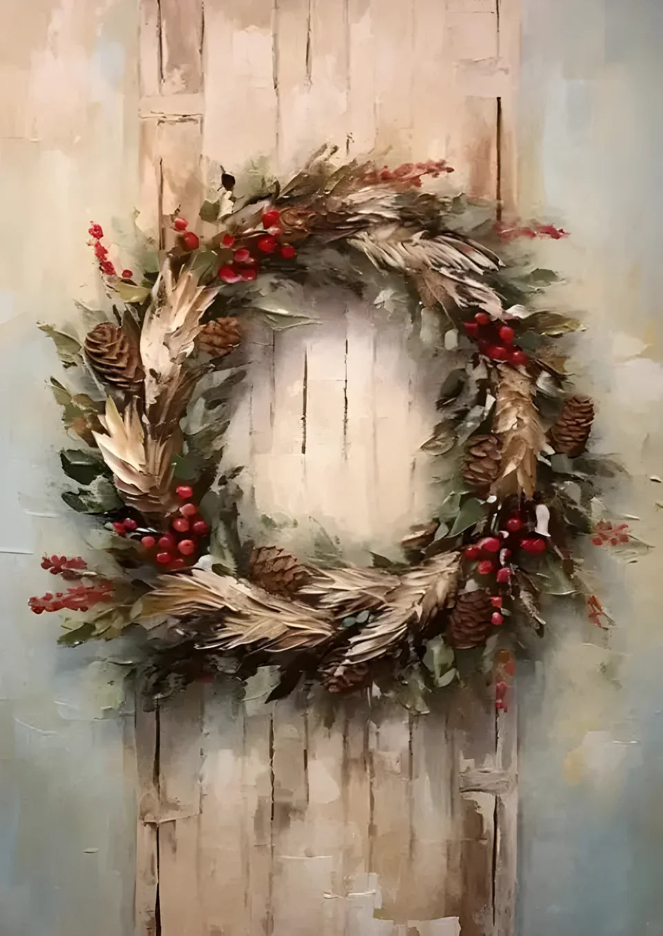 Vintage Holiday Christmas Santa Claus Winter Gingerbread Сottage Wall Art Posters Prints Canvas Painting for Room Home Decor