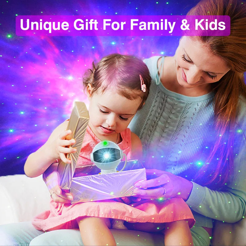 Galaxy Nebula Projector Lamp, Astronaut Design