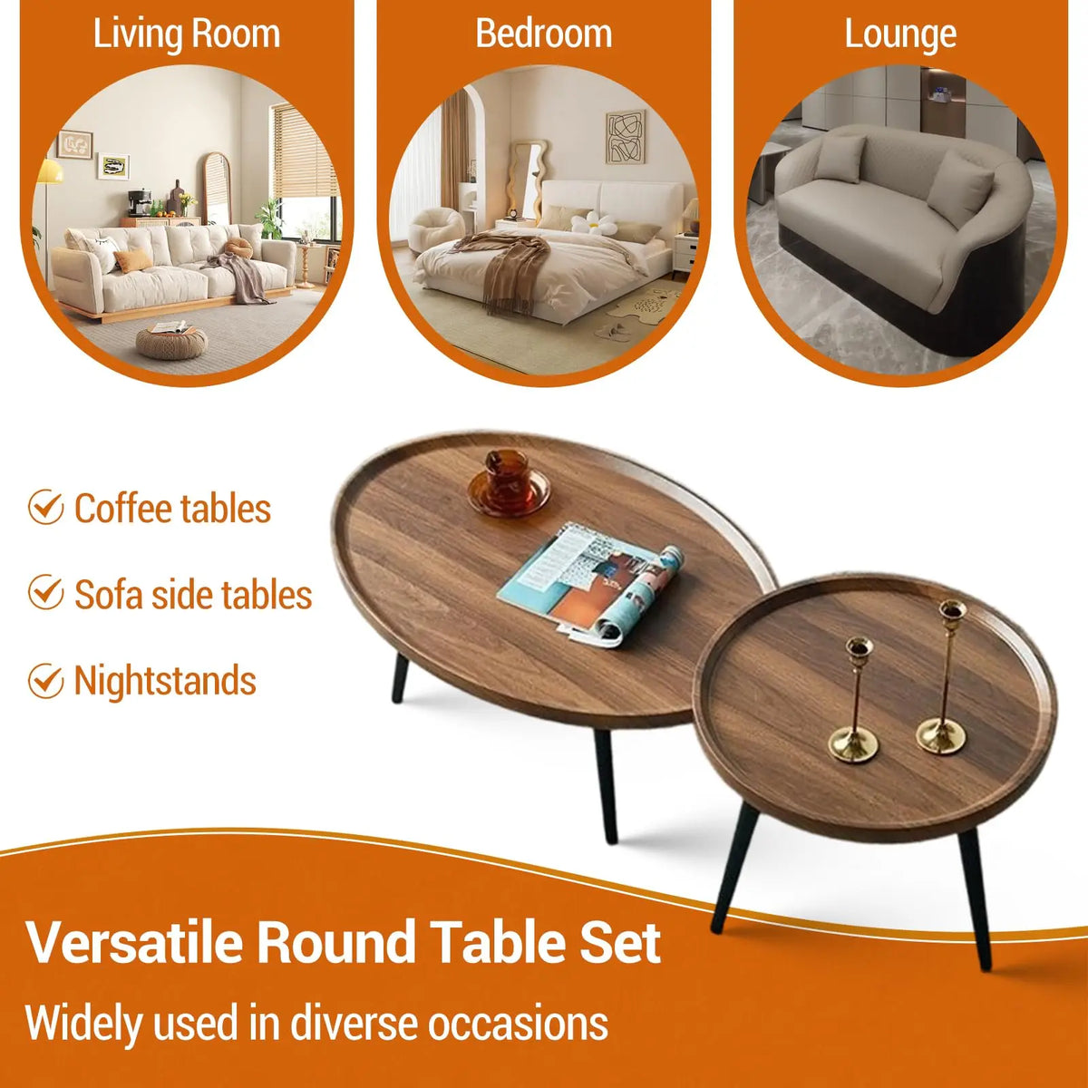 Nesting Coffee Table Set Of 2