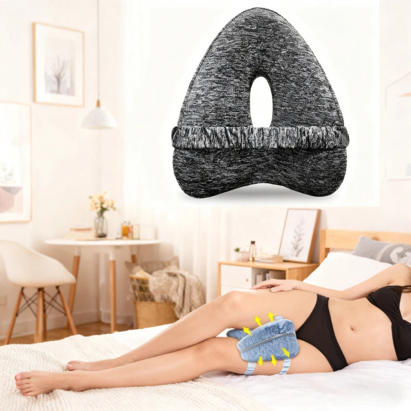 Slow Rebound Pillow，Slow Rebound Heart-Shaped Couple's Pillow for Leg Support - Ideal for Women As A Knee Cushion