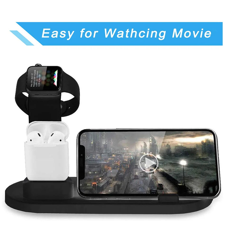 7 in 1 Wireless Charger Stand Pad For iPhone 17 16 15 14 13 12 Apple Watch Airpods Pro iWatch 8 7 6  Fast Charging Dock Station