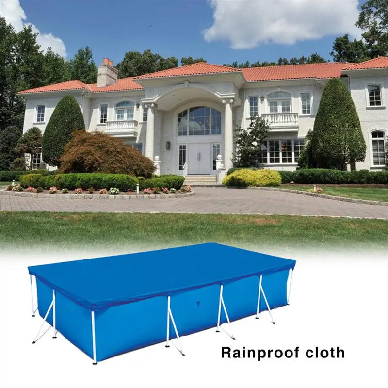 Swimming Pool Cover Rectangular Waterproof Dustproof Garden Outdoor Pool Tub Covers Bubble Film Blanket Accessories Pool Cover
