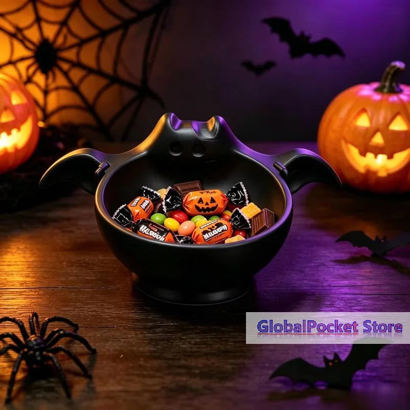 [TG823]3D Printed Halloween Bat Shaped Storage Bowl Cute Luminous