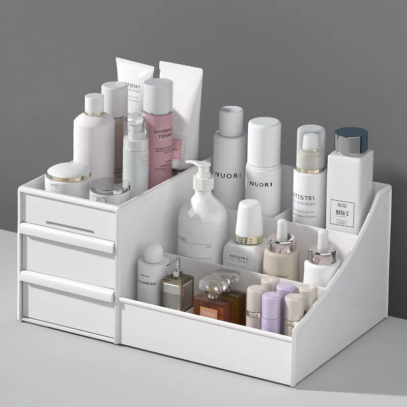 Plastic Drawer Style Makeup Storage Organizer Cosmetic Storage Box Classification Rack Bathroom Bedroom Desk Organizer