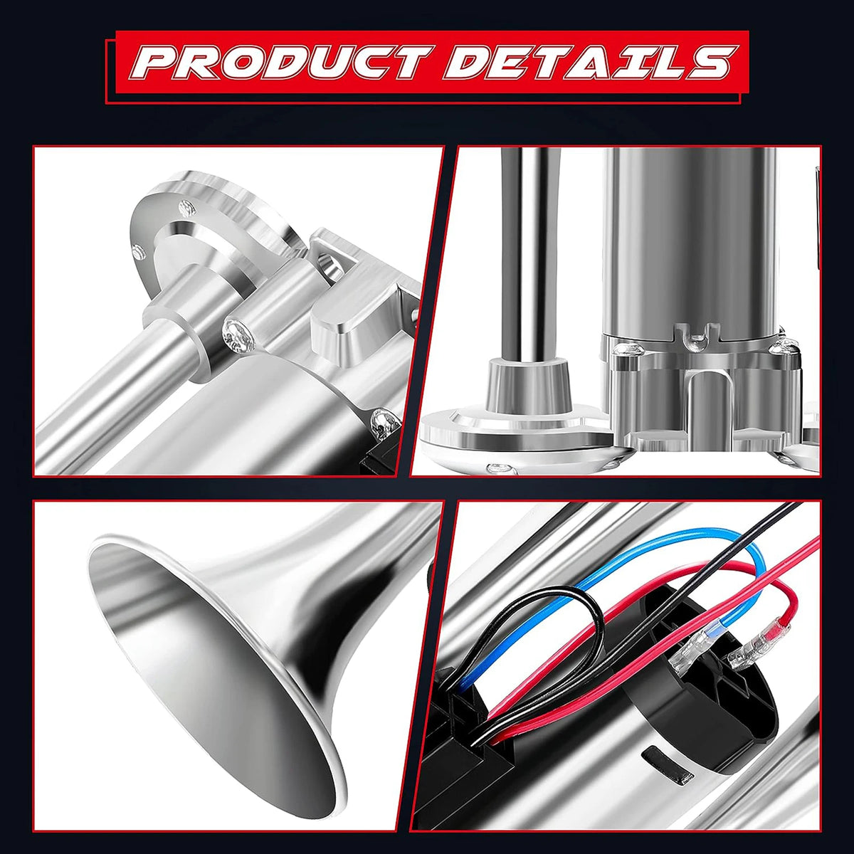 12V Dual Trumpet Super Loud Air Horn