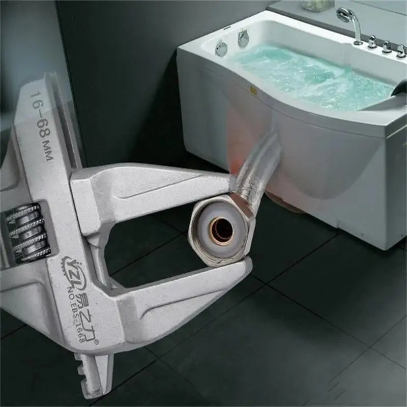 1Pc Mini Adjustable Bathroom Adjustable Wrench Strong Clamping Large