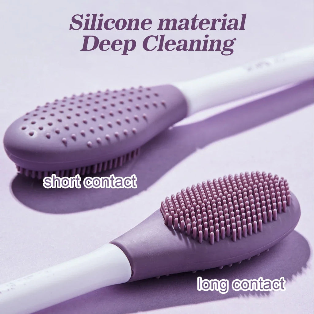 Silicone Facial Cleansing & Mask Brush 2 In1 Cleaning Tools Facial Skin Care Scrub Exfoliator Scrub Pore Blackhead Deep