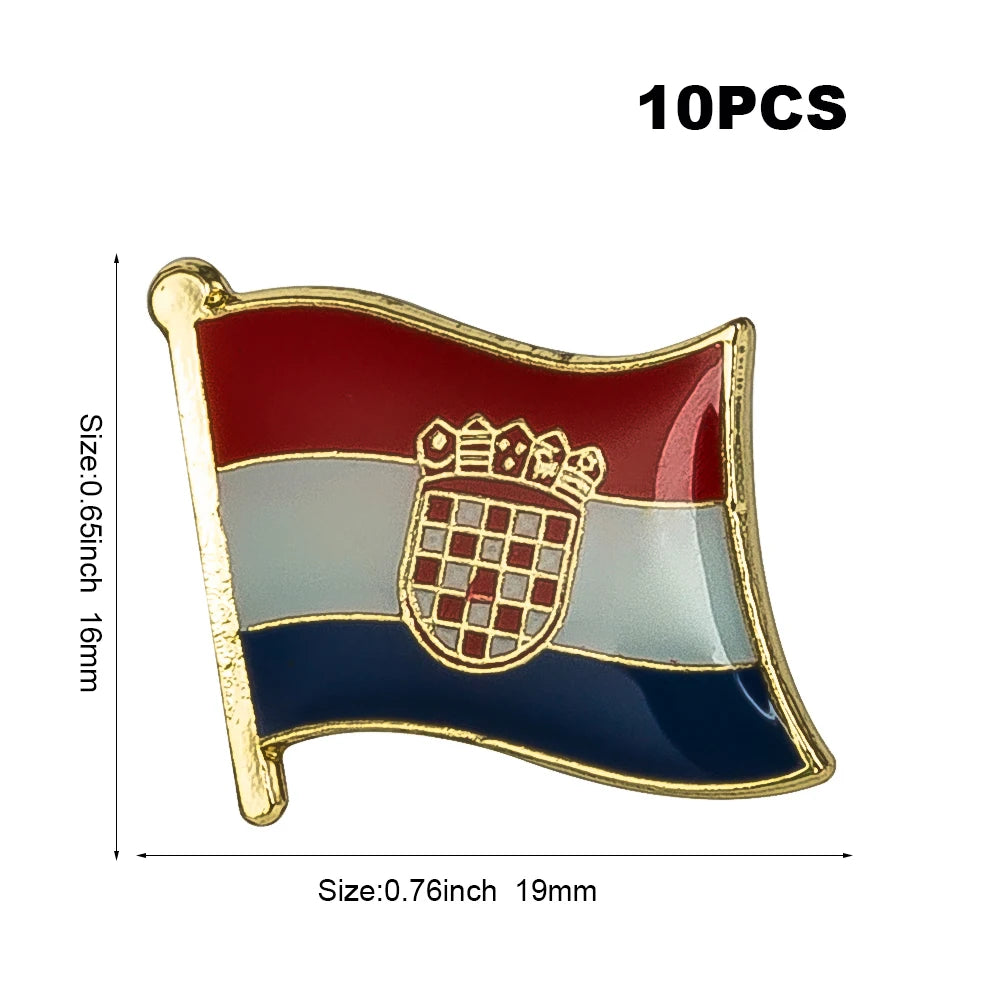 10pcs a lot   Flag Laple Pin Badge Brooch Cambodia Canada Czech Rep. Zimbabwe Kuwait Croatia Kenya Kazakhstan Haiti