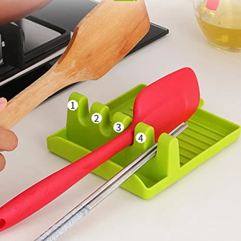Kitchen Spatula Rack Pot Lid Rack Shelves Countertop Shovel