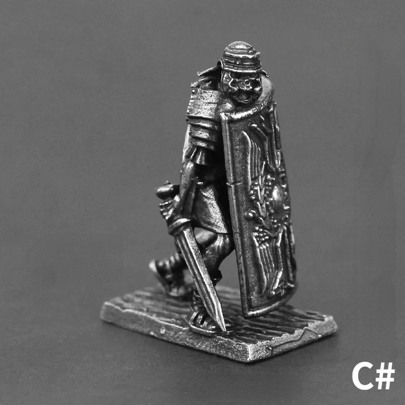 Metal Lost Roman Ninth Legion Soldier Model Army Array Toy Car Mounted Table Game Ornament Boy Girl Gift Bronze Man