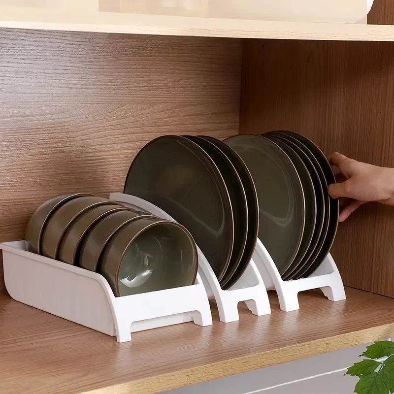 1PC Cabinet Shelves Plates and Dishes Storage Rack Bowl Cup Rack Multifunctional Organizer Kitchen Supplies Holder