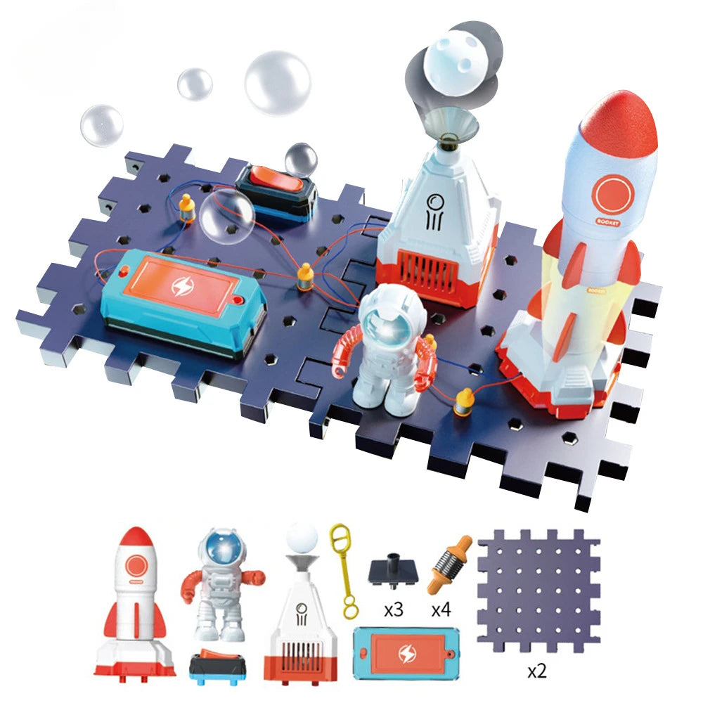 Science Toy DIY Electronic Blocks Kits Children Circuits Educational