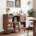 Modern Electric Buffet Cabinet With Outlet, 44-Inch