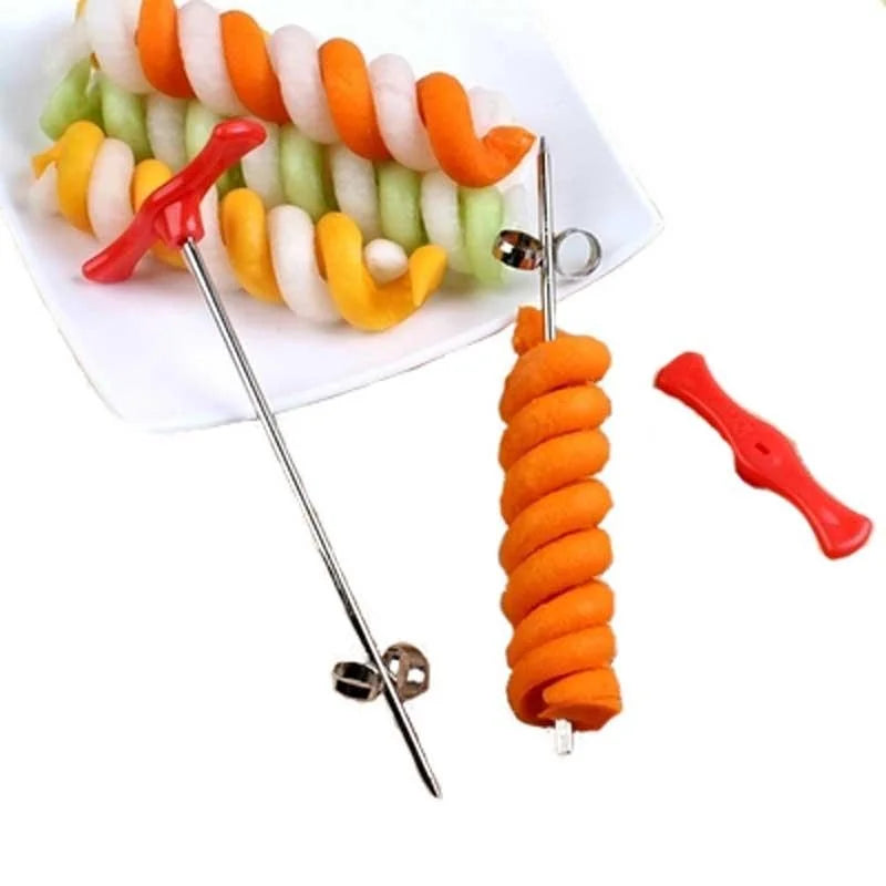 1/2Pcs Manual Roller Spiral Slicer Radish Potato Tools Vegetable Cutter Kitchen Fruit Carving Tools