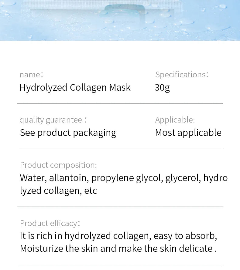 10pcs BIOAQUA Centella Collagen Face Mask Moisturizing Refreshing Sheet Masks Hyaluronic Acid Facial Mask Skin Care Products