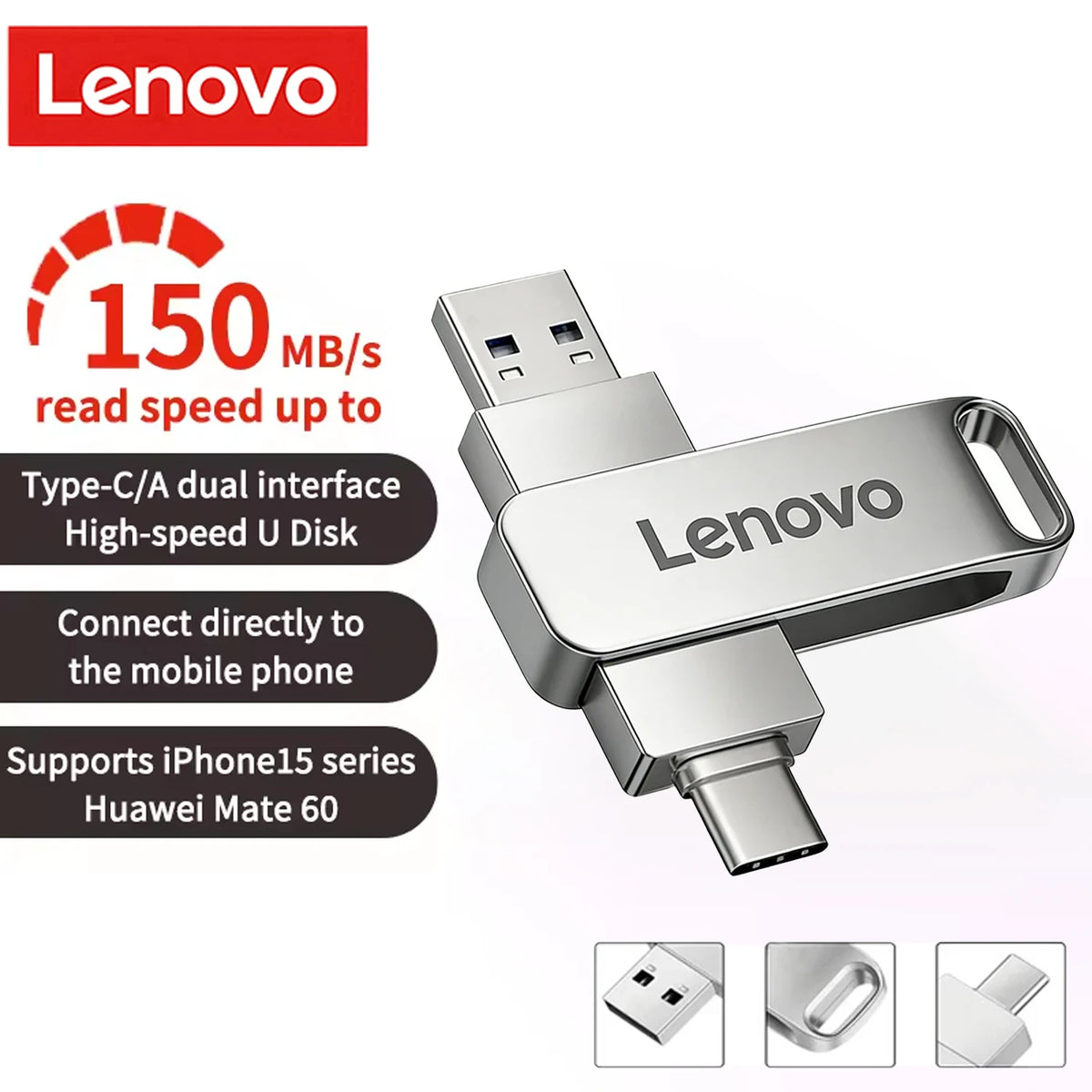 Lenovo OTG Pen Drive 1TB High Speed USB 3.2