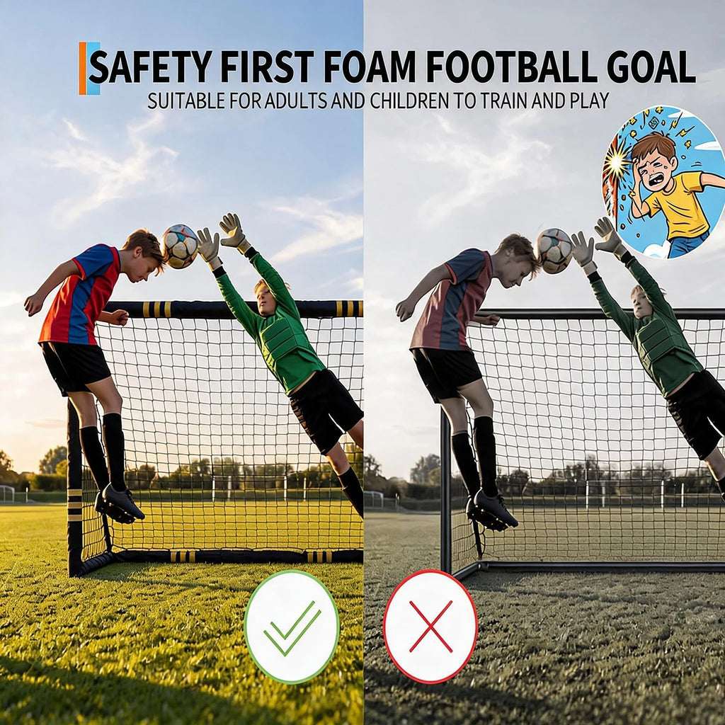 10x6.5FT Soccer Goal For Backyard Heavy Duty Galvanized Steel