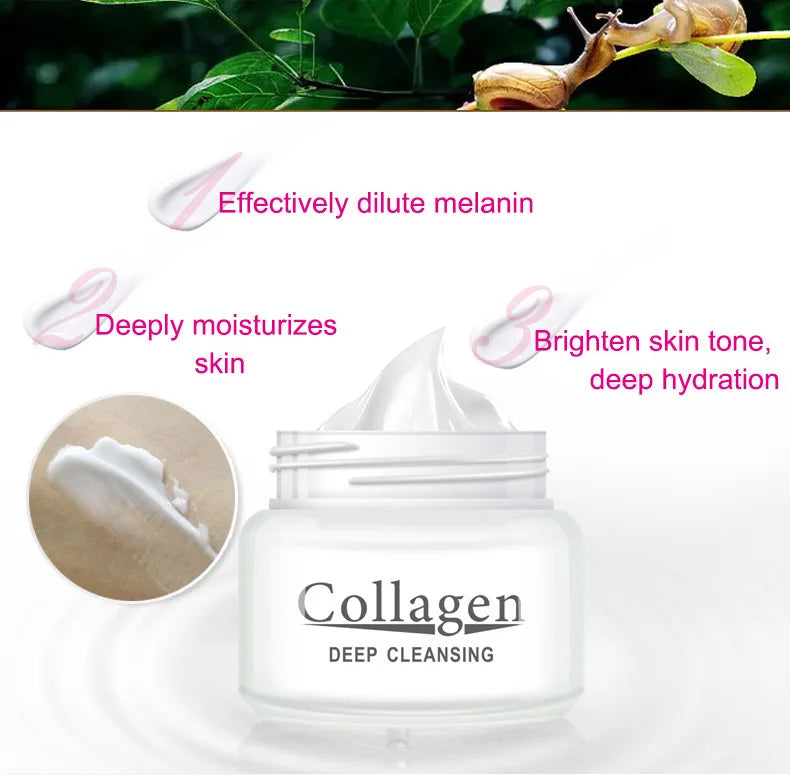 Snail Collagen Face Cream Moisturizing Face skincare Creams Anti Wrinkle Firming Brightening Hydrating Facial Cream Skin Care