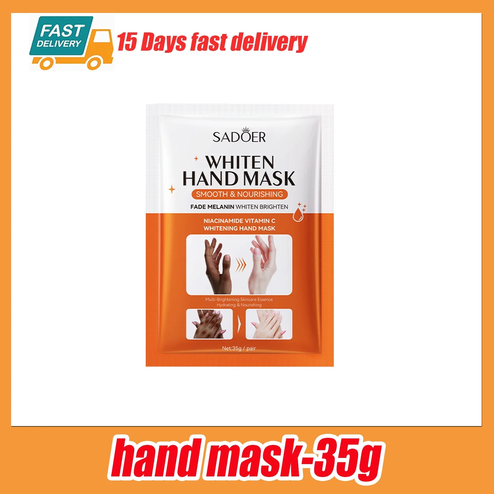 1/3/5 Pcs Niacinamide Hand Mask Hands peel barb Repair Moisturizing Nourishing Brightening Hand Gloves Hands Skin Care