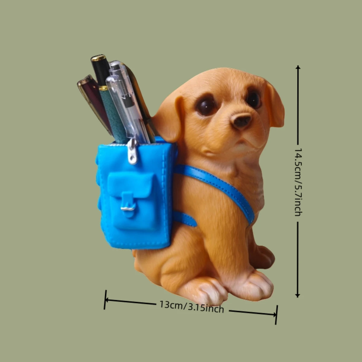 Cute Dog Pen Holder & Money Bank - Multifunctional Kawaii Desk Organizer for Office School Stationery Storage Decor