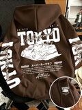 Autumn Winter New Men's Tokyo Underground Racing Line Drawing