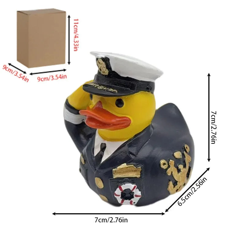 Captain's Duck Cruise Ornament Desktop Car Decoration Cross-Border New Product Unique Gift for Friends