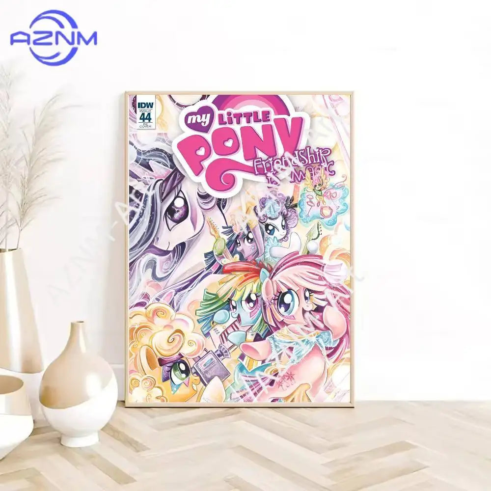 Cartoon M-My L-Little Pony Poster HD Sticky Wall Waterproof Home
