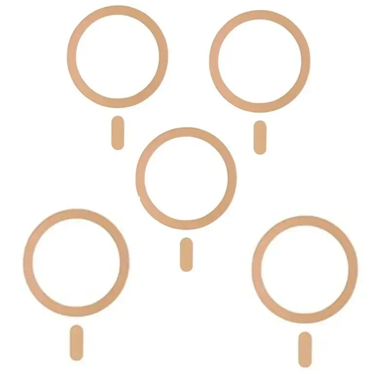2/5pcx Universal Metal Plate Ring for wireless charging Wireless Charger Iron Sheet Sticker Mini Sticker