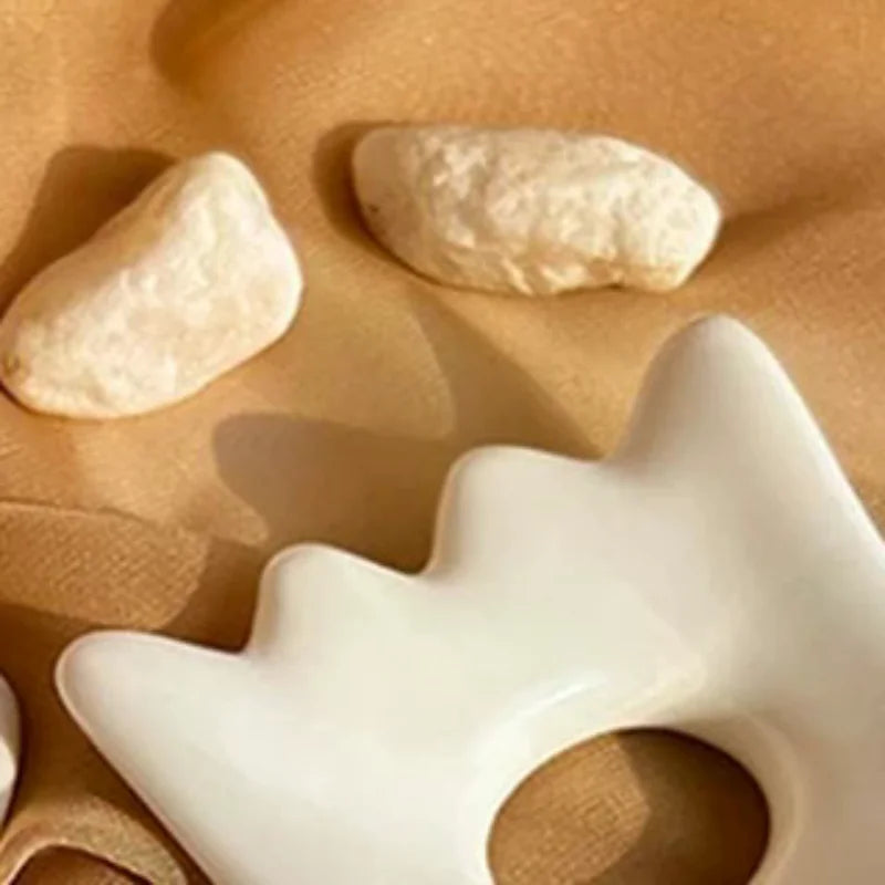 Ceramic Facial Scraping Tool Ceramic Gua Sha Board Anti Aging Facial Skin Care Reducing Dark Circles Removal Wrinkle