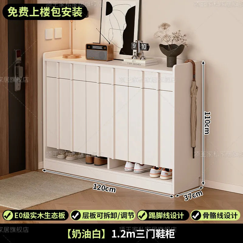 Living Room Storage Shoe Cabinet Hallway Entrance Wooden Modern Shoe Cabinet Black White Zapatero Organizador Furniture Home