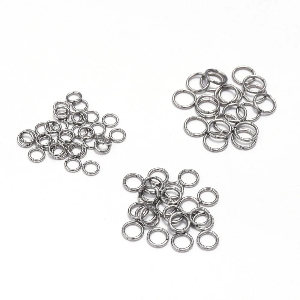 6mm Stainless Steel Split Ring Open Single Loops Jump