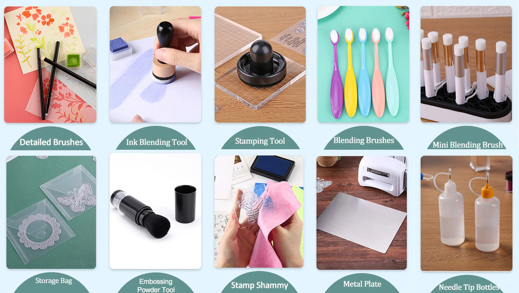 Mini Ink Blending Tools with Round Domed Foam Replacement Applicators for Scrapbooking Card Background Making Hand Tool 2021 Hot
