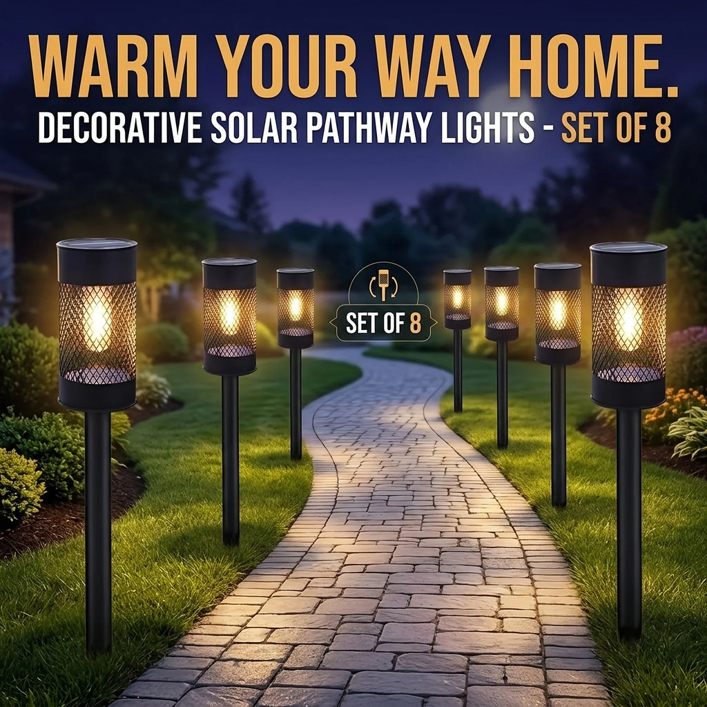 Solar Pathway Lights Metal