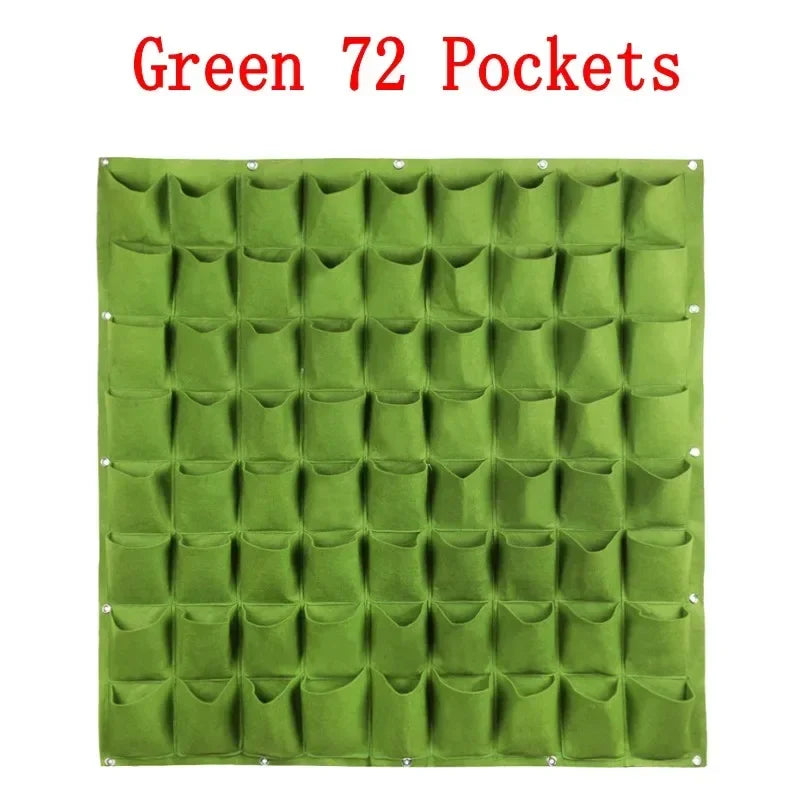 Wall Hanging Pockets Planting Bags Flower Pot Home Garden Grow Bag Garden Planter Vertical Seedling Plant Pot Home Decor Supply