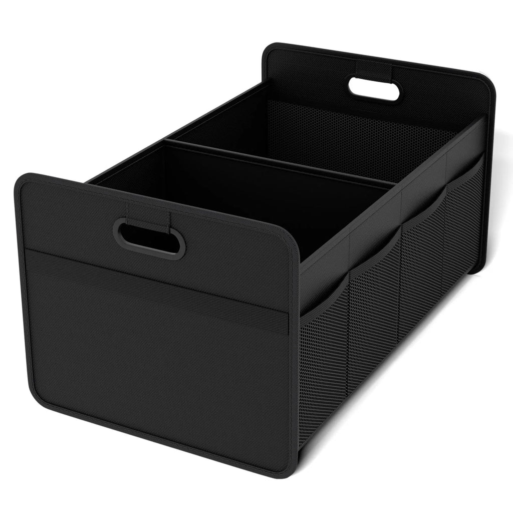 40L Foldable Portable Car Storage Box with Side Net