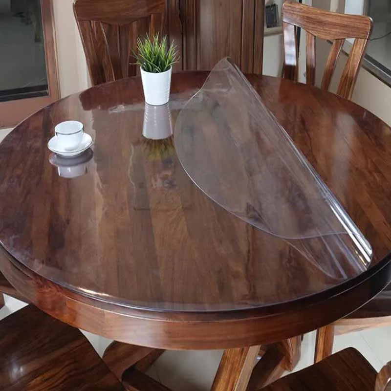 1pcs thickness 1.0mm Soft glass PVC plastic tablecloth  transparent tablecloth waterproof kitchen pattern oil soft cloth