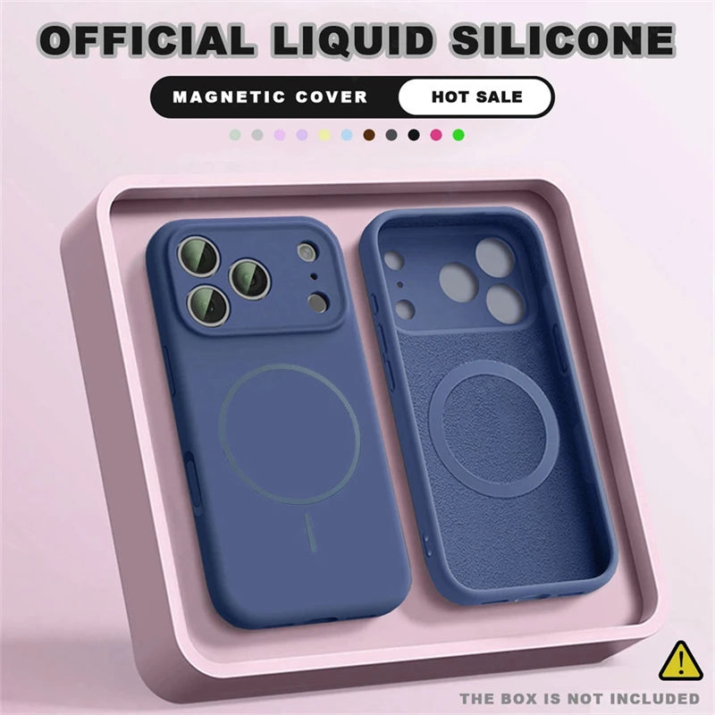 For Magsafe Liquid Silicone Phone Cases For iPhone 18