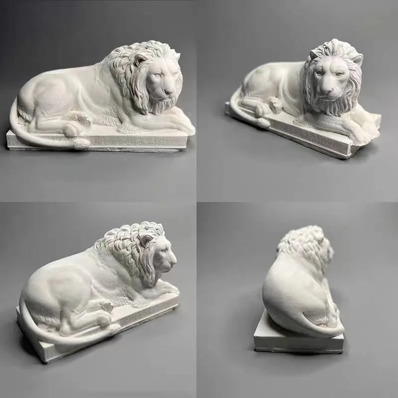 3D Lion candle silicone mold Lion head resin silicone mold Lion home decoration concrete gypsum cement silicone mold