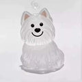 Dog Shape Dog Hair Storage Box Transparent Hair Grooming Pet Hair Keychain DIY Handmade Acrylic Puppy Pendants Backpack
